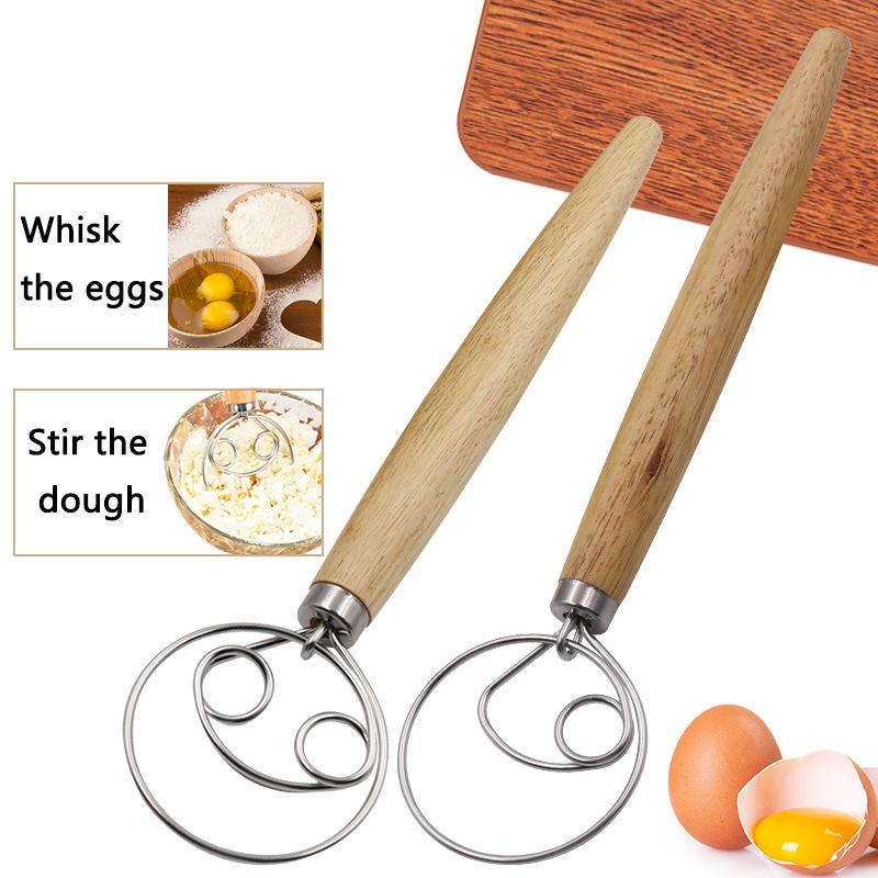 Danish Pancake Pan - Tagliapane da Cucina, Frusta per Impasto